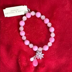 Lord & Taylor Pink Gemstone Bracelet